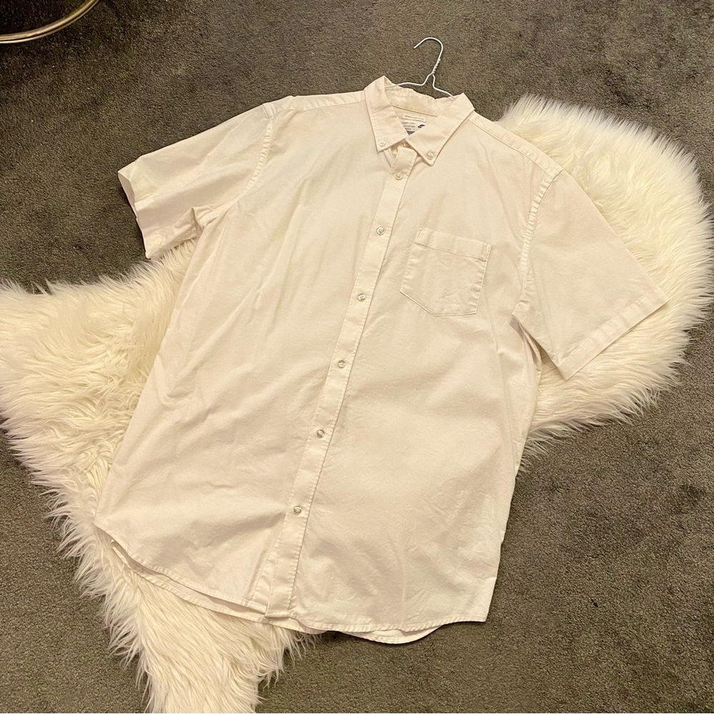 Old Navy Men's Casual White Button Down Shirt